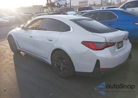 2024 BMW I4 Edrive35 из США, поврежденный, VIN WBY43AW08RFT12002